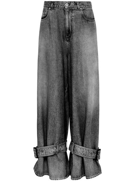  Jw Anderson Vaqueros Con Tira De Hebilla - Gris 