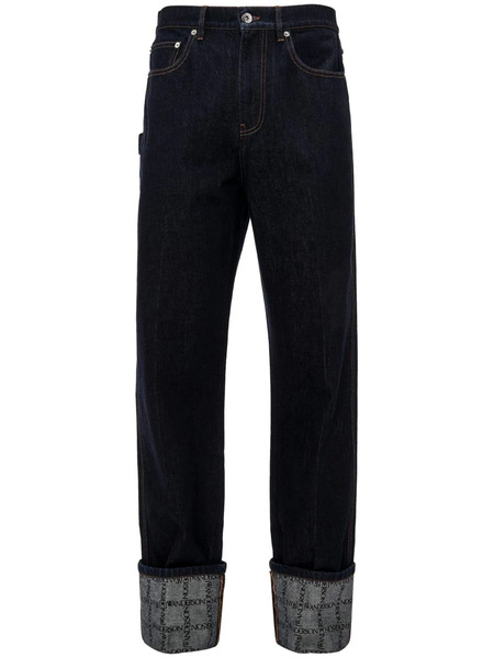  Jw Anderson Vaqueros Rectos De Talle Medio - Azul 