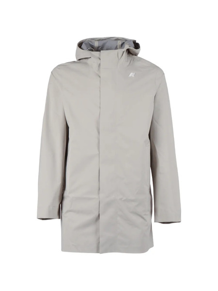  K-way Abrigo Midi Con Capucha - Neutro 