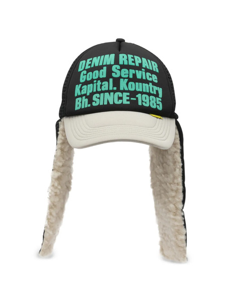  Kapital Gorra Estampada De Pelo Artificial - Negro 