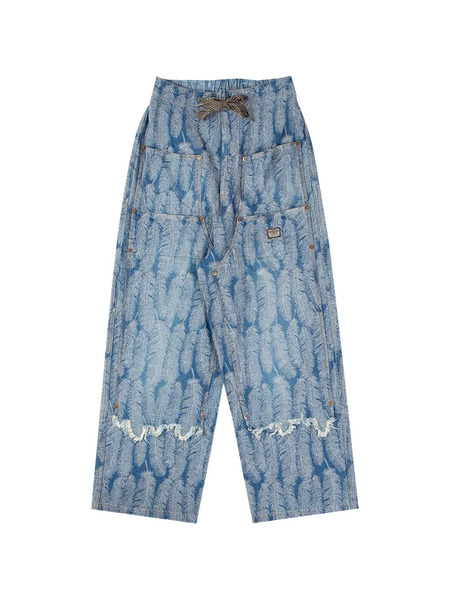  Kapital Vaqueros Magpie Estilo Baggy - Azul 