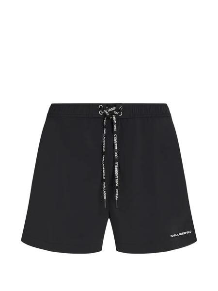  Karl Lagerfeld Bañador Con Logo Estampado - Negro 