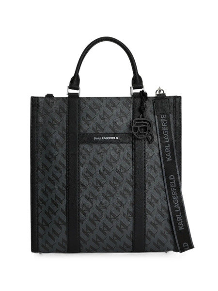  Karl Lagerfeld Bolso Shopper Ikon Monogram - Negro 