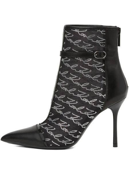  Karl Lagerfeld Botines Con Logo - Negro 