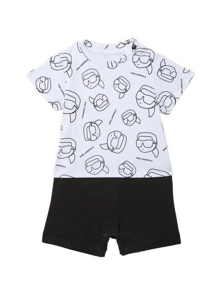  Karl Lagerfeld Kids Bermudas Estampadas - Blanco 