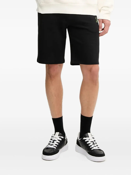  Karl Lagerfeld Pantalones Cortos De Algodón Con Cordones - Negro 