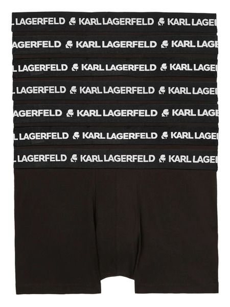  Karl Lagerfeld Set De Siete Bóxeres Con Logo En La Cinturilla - Negro 