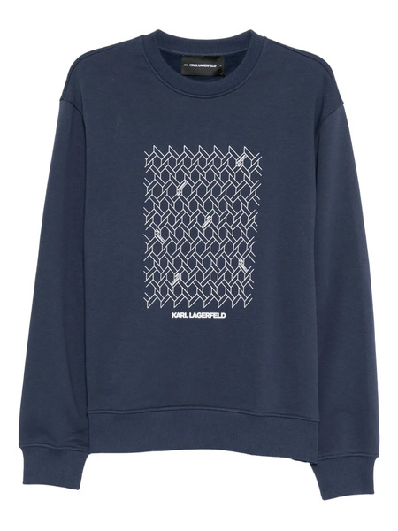  Karl Lagerfeld Sudadera Con Estampado Gráfico - Azul 
