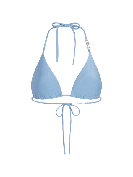 Karl Lagerfeld Top De Bikini Con Diseño Triangular - Azul 