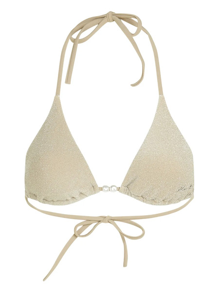  Karl Lagerfeld Top De Bikini Con Diseño Triangular - Neutro 