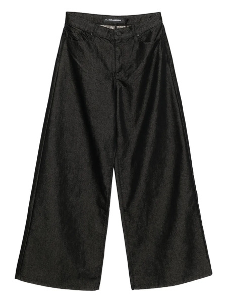  Karl Lagerfeld Vaqueros Anchos - Negro 