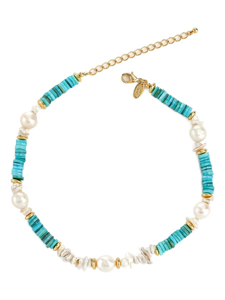  Kenneth Jay Lane Collar Con Múltiples Gemas - Azul 