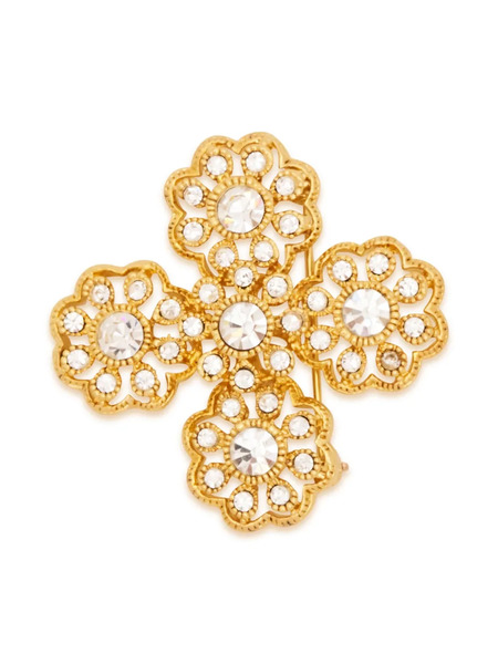  Kenneth Jay Lane Pin Flower Cluster - Dorado 
