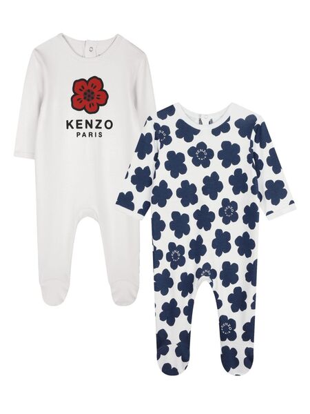  Kenzo Kids Pack De Dos Pijamas - Blanco 