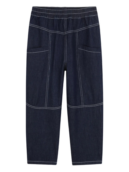  Kenzo Kids Vaqueros Con Costuras En Contraste - Azul 