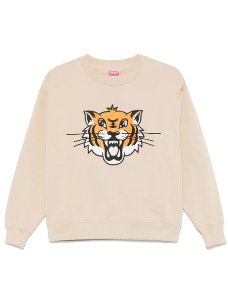  Kenzo Sudadera Con Bordado Happy Tiger - Neutro 