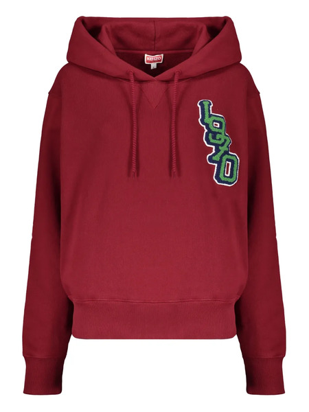  Kenzo Sudadera Con Capucha De Algodón - Rojo 