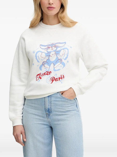  Kenzo Suddera Con Estampado De Conejo - Blanco 