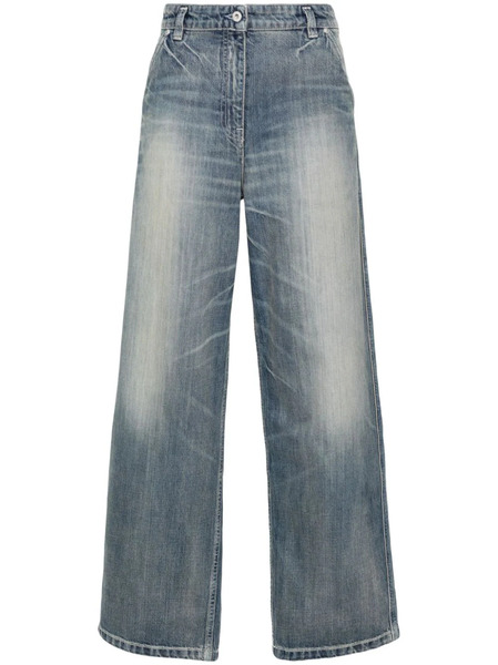  Kenzo Vaqueros Anchos De Talle Bajo - Azul 