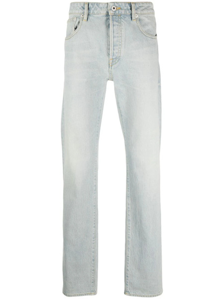  Kenzo Vaqueros Slim Con Parche Del Logo - Azul 