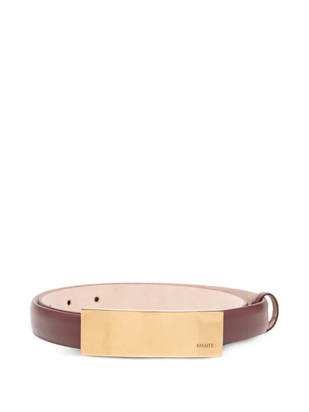  Khaite Berlin Leather Belt - Rojo 
