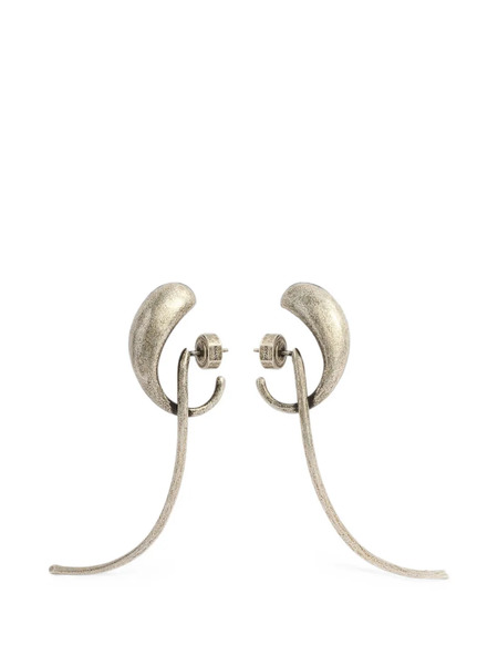  Khaite Cyclone Earrings In Antique Silver - Plateado 