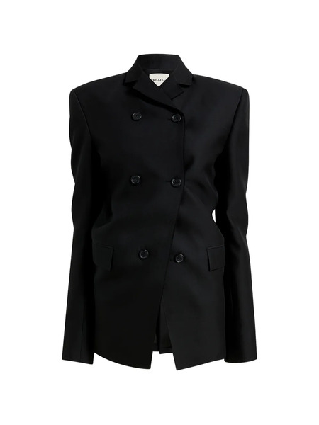  Khaite Double-breasted Jacket - Negro 