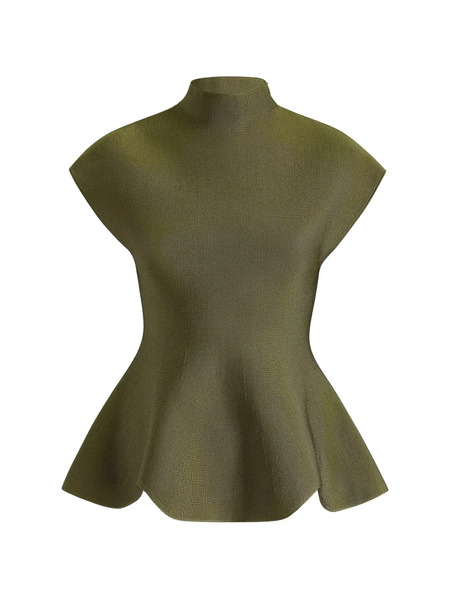 Khaite Top De Punto Andra - Verde 