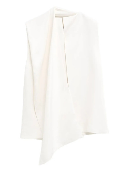  Khaite Top Loe Drapeado - Blanco 