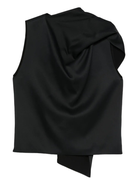  Khaite Top Loe Drapeado - Negro 