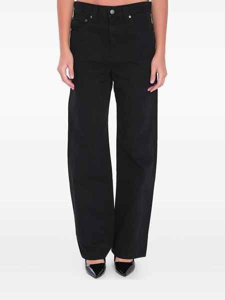  Khaite Vaqueros Bonnie Con Cinco Bolsillos - Negro 