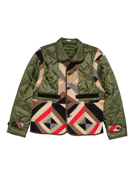  Khoki Chaqueta Con Diseño Patchwork - Verde 