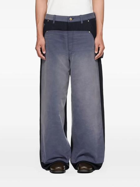  Khoki Pantalones A Paneles - Azul 