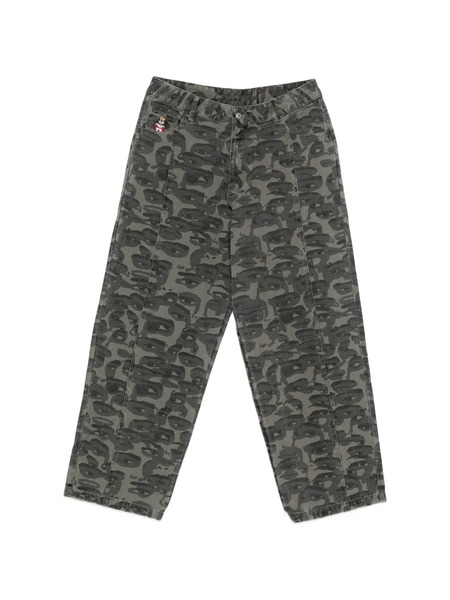  Kidsuper Vaqueros Estampados - Verde 