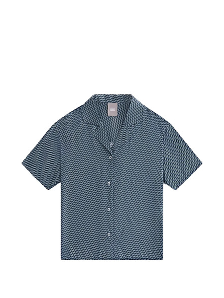 Kith Camisa Elena Con Monograma - Azul 