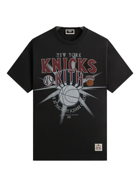  Kith Camiseta Msg Burst Jones De Kith X New York Knicks - Negro 