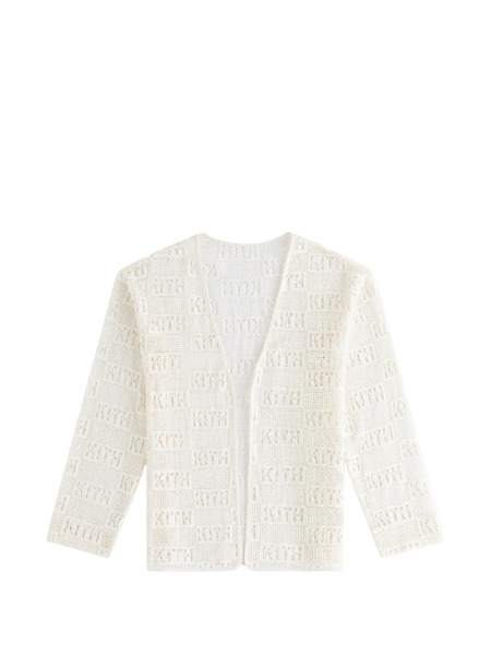  Kith Cárdigan Ethan Con Logo - Blanco 
