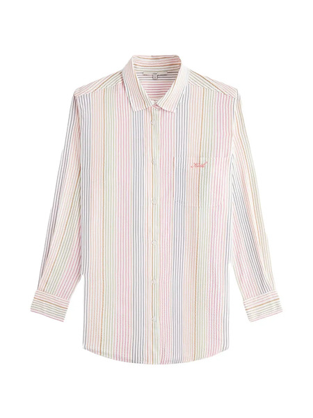  Kith Ora Ii Seersucker Shirt - Blanco 