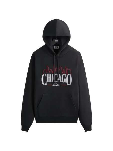  Kith Sudadera Chicago Nelson Con Capucha - Negro 