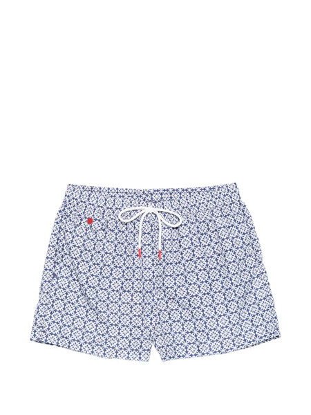  Kiton Bañador Con Estampado Floral - Azul 
