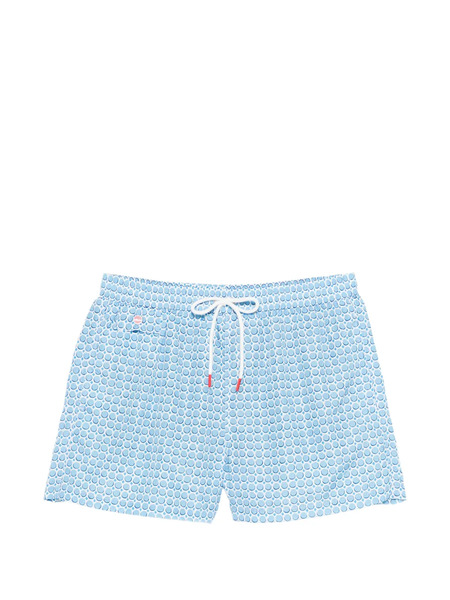  Kiton Bañador Estampado - Azul 