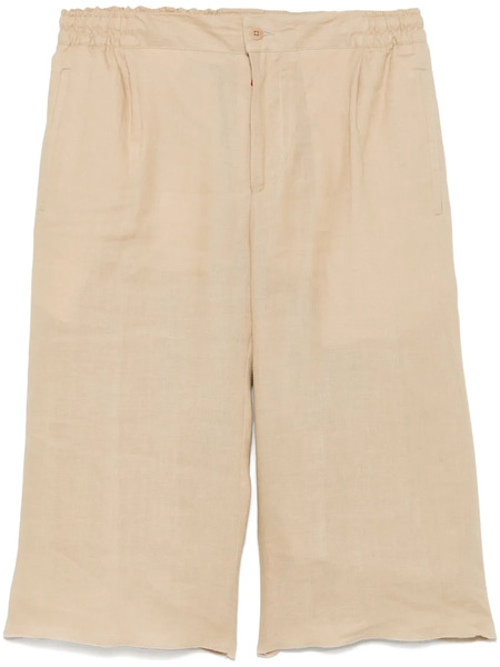  Kiton Bermudas De Lino - Neutro 