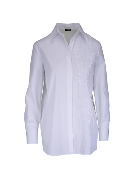  Kiton Blusa Con Bordado Floral - Blanco 