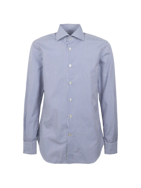  Kiton Camisa A Rayas - Azul 