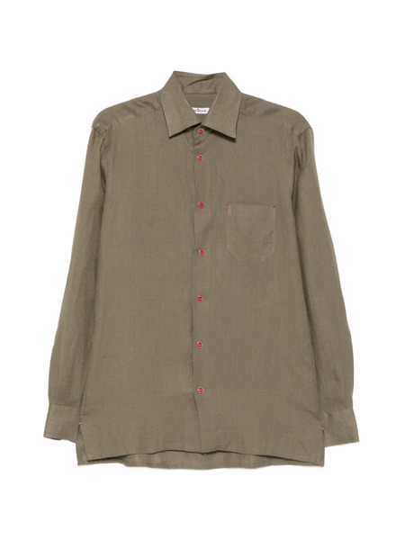  Kiton Camisa Con Botones - Verde 