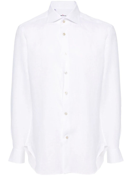  Kiton Camisa Lisa - Blanco 