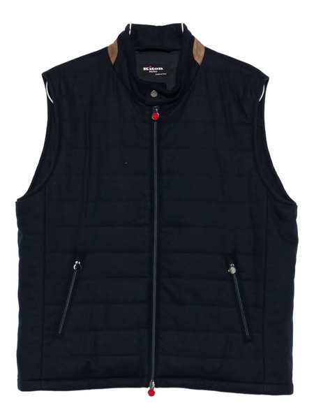  Kiton Chaleco Acolchado - Azul 