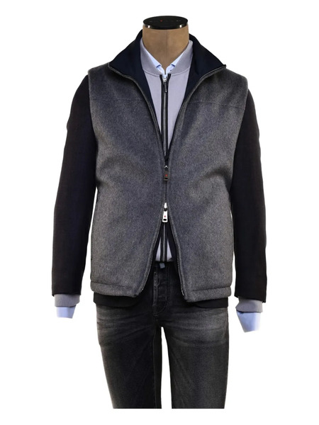  Kiton Chaleco Reversible - Gris 
