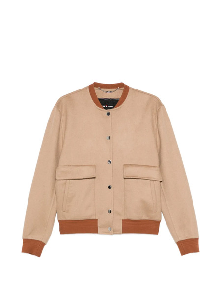  Kiton Chaqueta Bómber Con Bolsillo De Parche - Neutro 