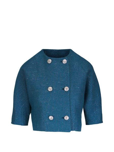  Kiton Chaqueta Con Doble Botonadura - Azul 